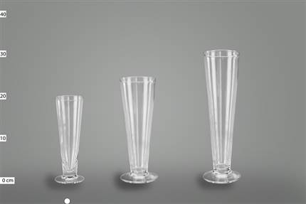 0335010 Ftd Vase Caro Clear H20 D7