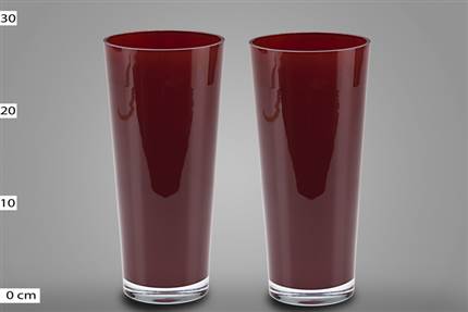 2081000 Vase Conroy Ruby Red H30 D14