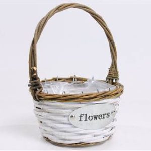 Basket Flowers With Handle