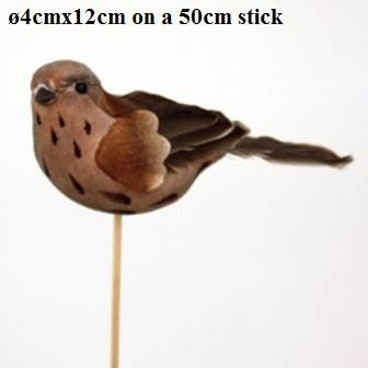 Sparrow ?4cmxl12 On A 50 Cm Stick